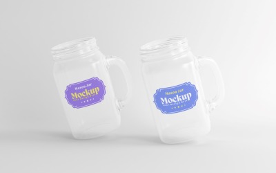 Frosted Mason Jar Mockup for Packaging Design Mockup Presentations 99