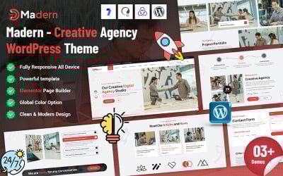 Madern - Creative Agency WordPress Theme
