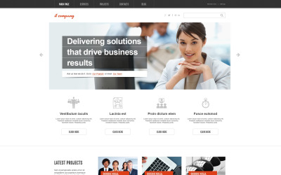 "IT Company WordPress Theme" Responsive WordPress thema №46381
