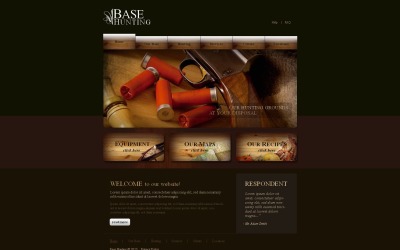 Prémium Vadászat témakörű Moto CMS HTML sablon 46395