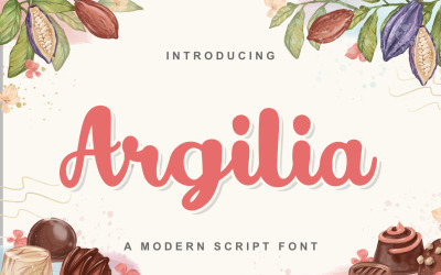 Argilia, eine moderne, süße Premium-Schriftart
