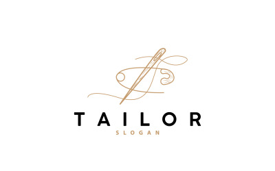 Logo de tailleur Aiguille et fil Vector V5