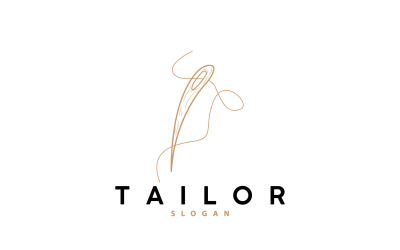 Logo de tailleur Aiguille et fil Vector V6