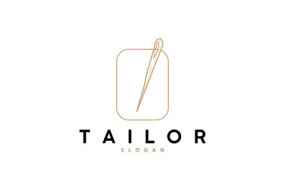 Logo de tailleur Aiguille et fil Vector V7