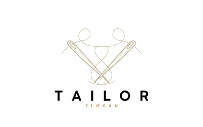 Tailor Logo Needle and Thread Vector V10