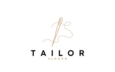 Tailor Logo Needle and Thread Vector V1