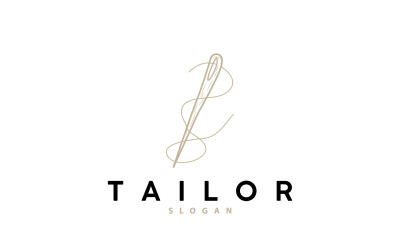 Tailor Logo Needle and Thread Vector V2