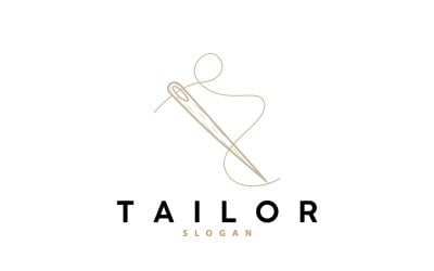 Tailor Logo Needle and Thread Vector V3