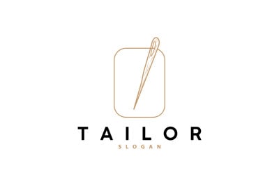 Tailor Logo Needle and Thread Vector V7