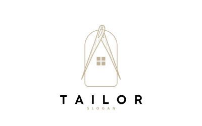 Tailor Logo Needle and Thread Vector V8