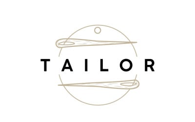 Tailor Logo Needle and Thread Vector V9