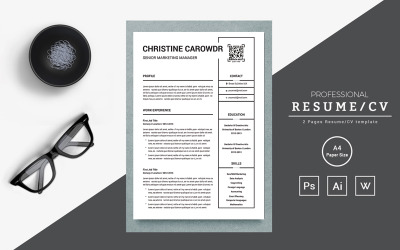 Christine Clean resume template