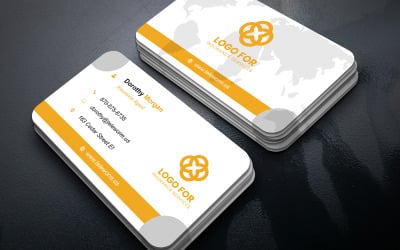 Corporate Business Card PSD – Professional Double-Sided Layout for Consultants &amp;amp; Executives