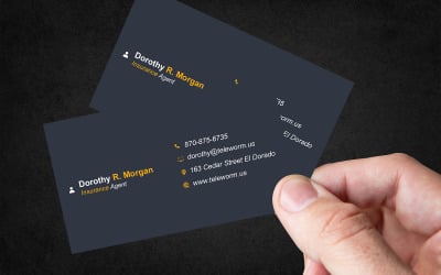 Monogram Business Card PSD – Classy Initial-Based Layout for Personal Branding