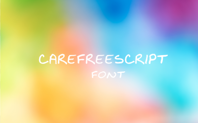 Fonte Carefree Script-016-24