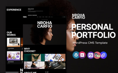 Nroha - 个人作品集 WordPress Elementor 主题