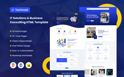 Technosi - IT Solutions &amp;amp; Business  Consulting HTML Template