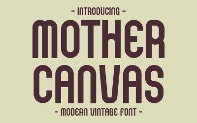 Mutter Canvas - Vintage Sans