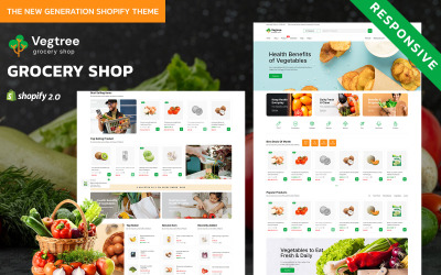 Vegtree - 有机蔬菜和杂货店 Shopify 2.0 响应式主题