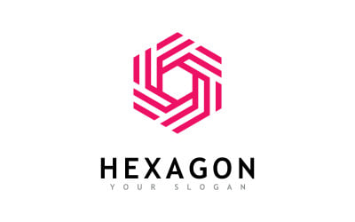 Creative Hexagon logo vector design 0