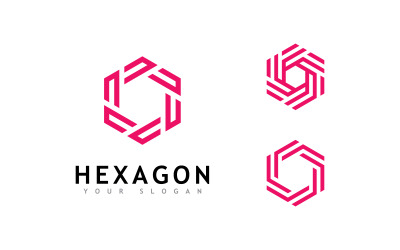 Creative Hexagon logo vector design 13