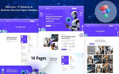 itservices - BT Çözümleri ve İş Hizmetleri Figma Şablonu