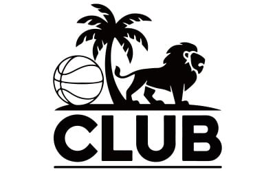 The basketball logo silhouette art