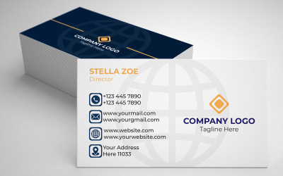 Modern Corporate Business Card (New Design)