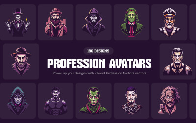 Profil zawodowy i zestaw awatarów