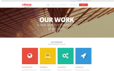 Modelo de site responsivo de serviços de comerciante