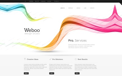Responsieve websitesjabloon van Design Studio