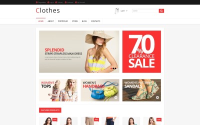 "Responsive Clothes Store" thème WooCommerce adaptatif #46434