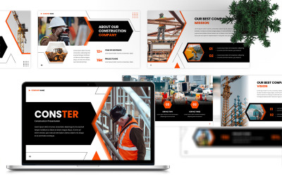 Conster - Konstruktion PowerPoint-mall