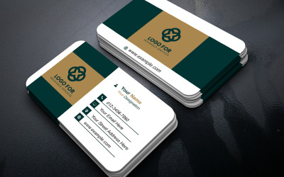 Luxury Black &amp;amp; Gold Business Card Template – PSD Design for High-End Brands