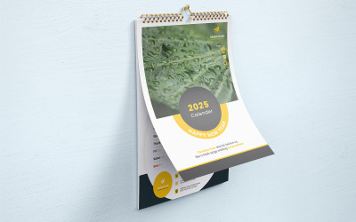 Modello di calendario moderno 2025