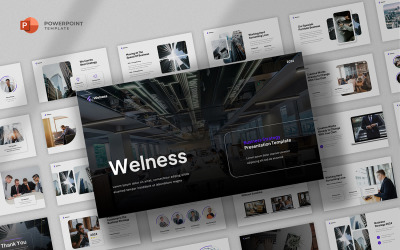 Wellness - Szablon Powerpointa Strategia Biznesowa