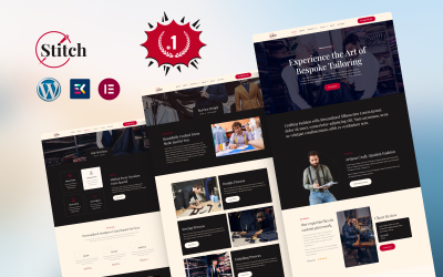 Набір шаблонів WordPress Elementor Stitch Tailor &amp;amp; Handcraft