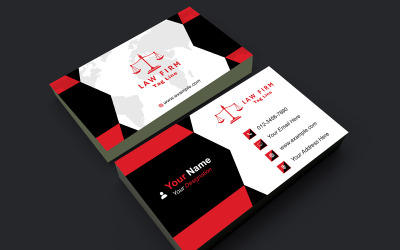 Clean Business Card PSD Template – Double-Sided Layout with Free Fonts and Icon Info