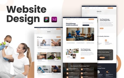 Fysiotherapie Figma Website Template Ontwerp