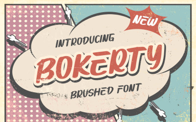 Bokerty un nuovo font premium spazzolato