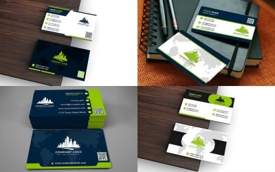 Bundle of 4 Business Card Template with Customizable Design - Bundle 12