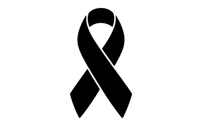 Silhouette of a ribbon simple