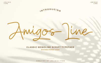 Amigos Line | Handwritten Font