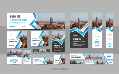 Corporate-Web-Banner-Vorlagenpaket oder Business-Web-Banner-Design