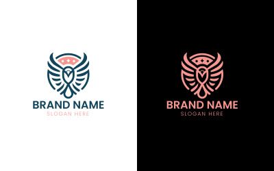 Eagle mascot vector logo-11-474