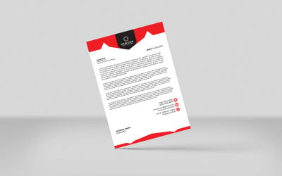 4 Color Letterhead Template Design