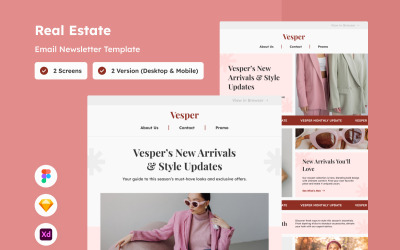 Vesper - 时尚产品电子邮件通讯