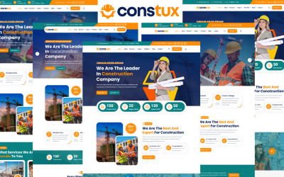 Constux - Modèle HTML5 pour la construction