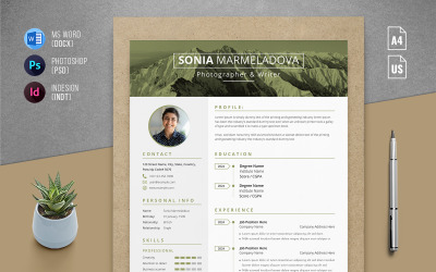 Modello di curriculum professionale - Curriculum Vitae