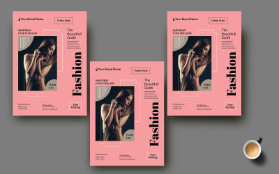 Pink Color Urban Style Fashion Flyer